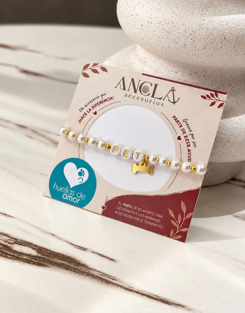Pulsera Pet perlas 