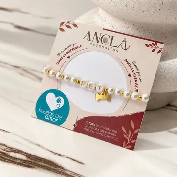 Imagen del producto Pulsera Pet perlas 