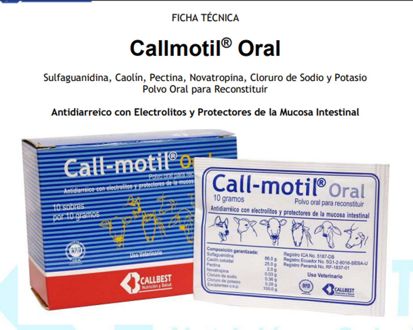 CALLMOTIL ORAL SOBRE