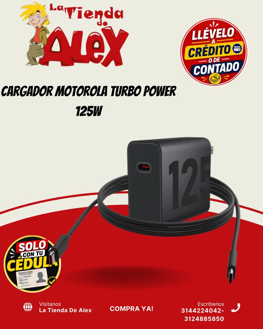 Cargador Motorola Turbo Power 125W