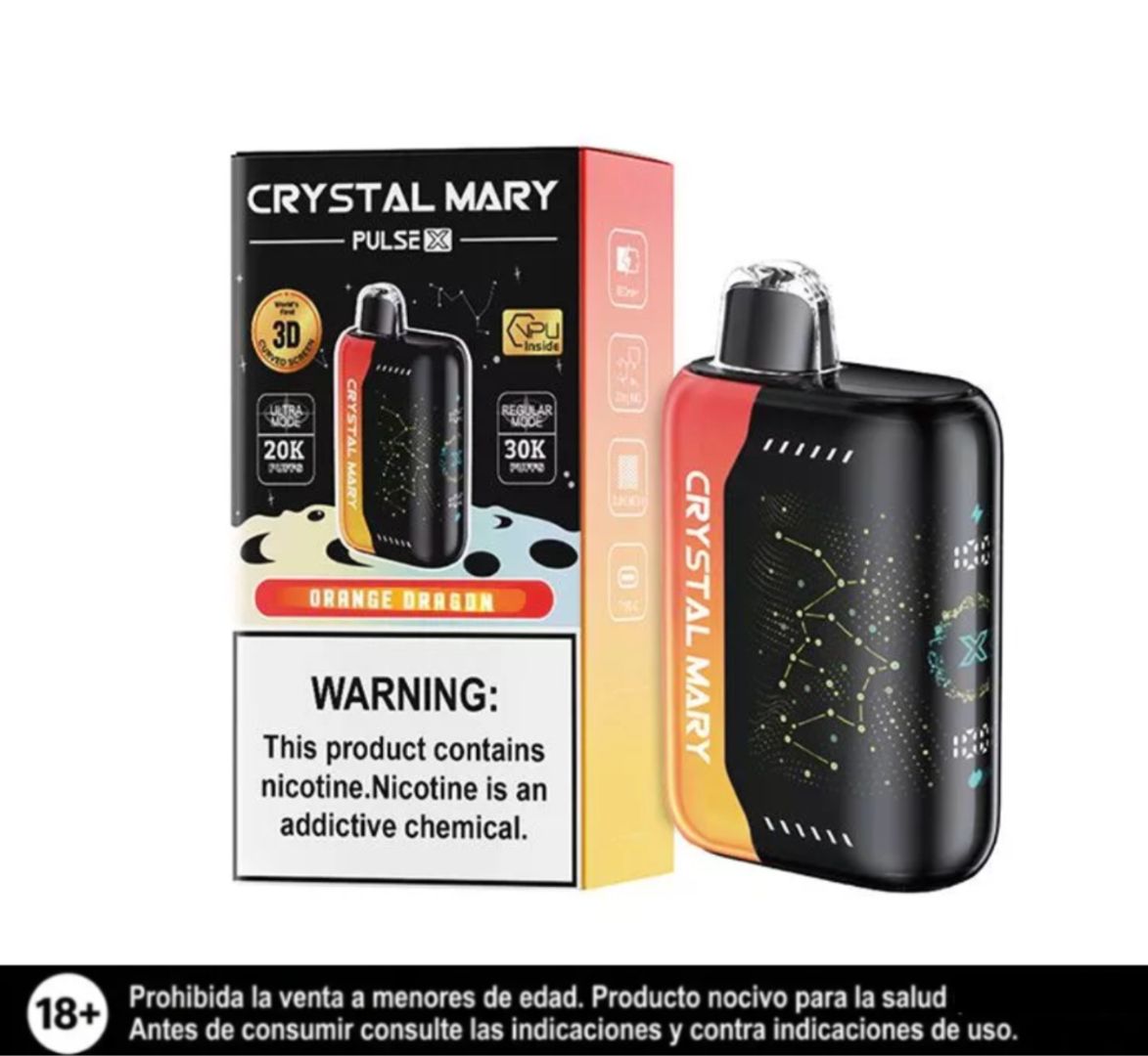 Crystal Mary Orange Dragon 30.000 Puffs Pulse X