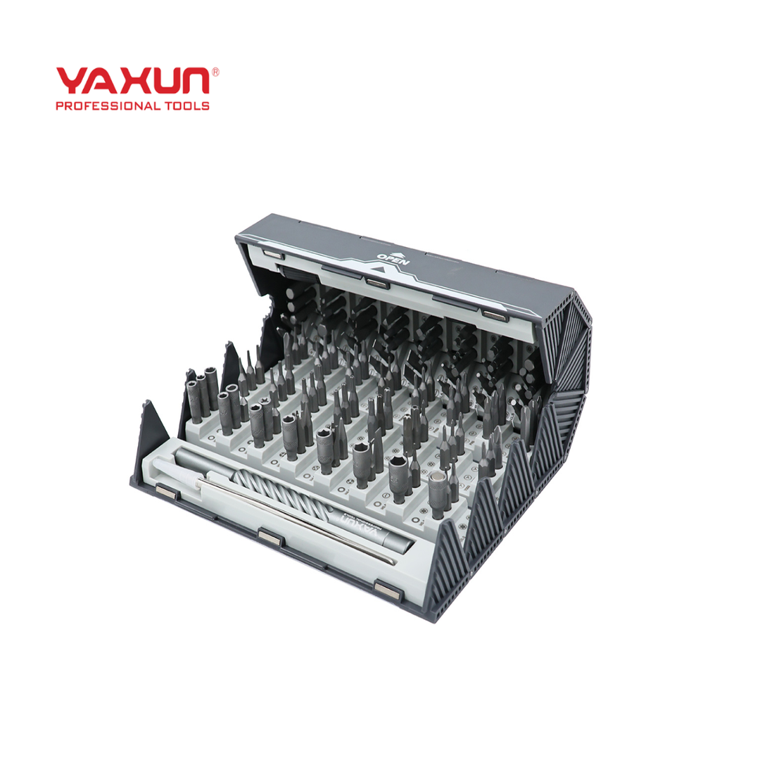 KIT DESTORNILLADORES REDONDO 128IN1 YAXUN YX-6318 