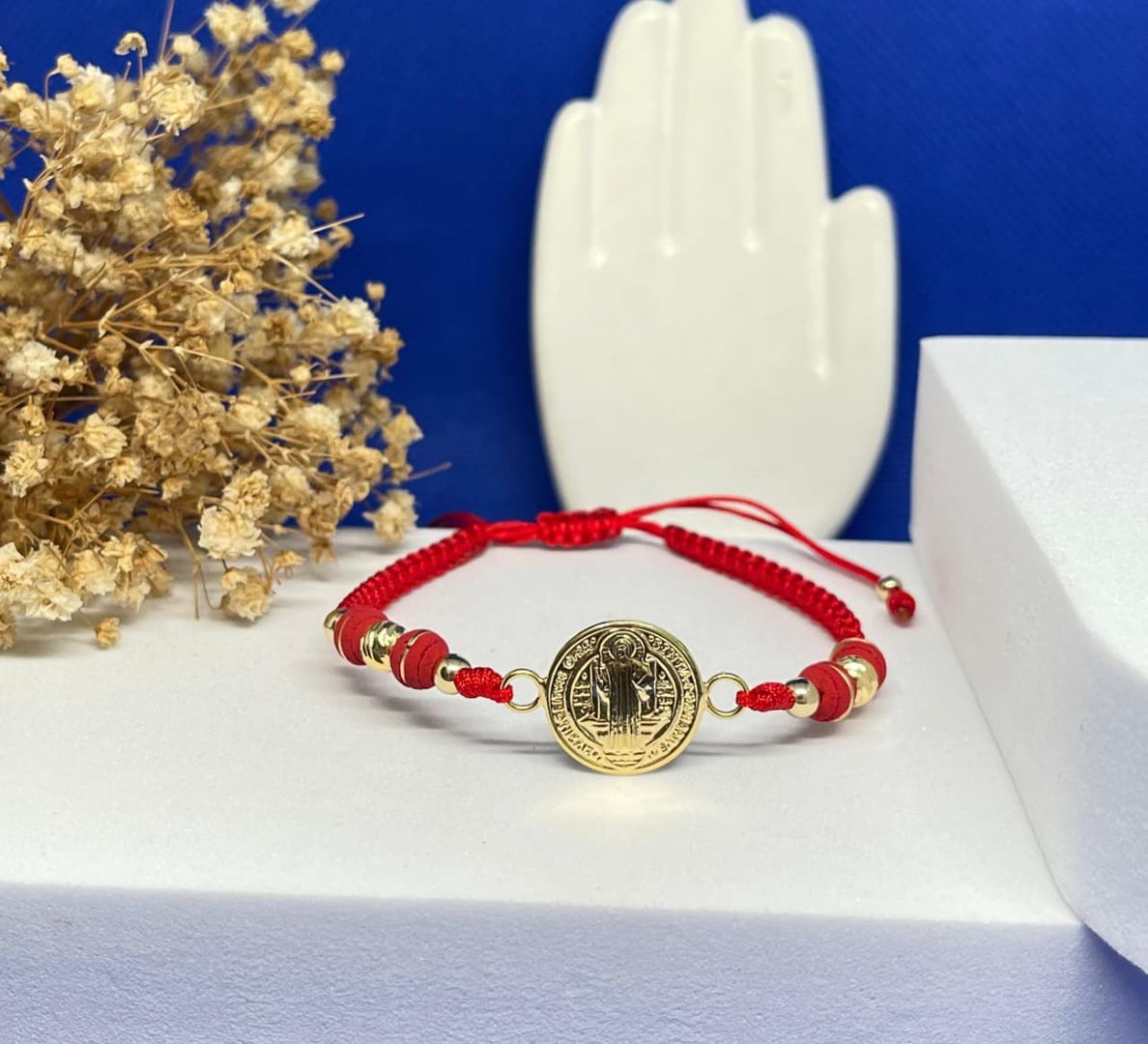 Pulsera san benito semigrande balin 4mm liso y balin italy 5mm, neopreno 6mm