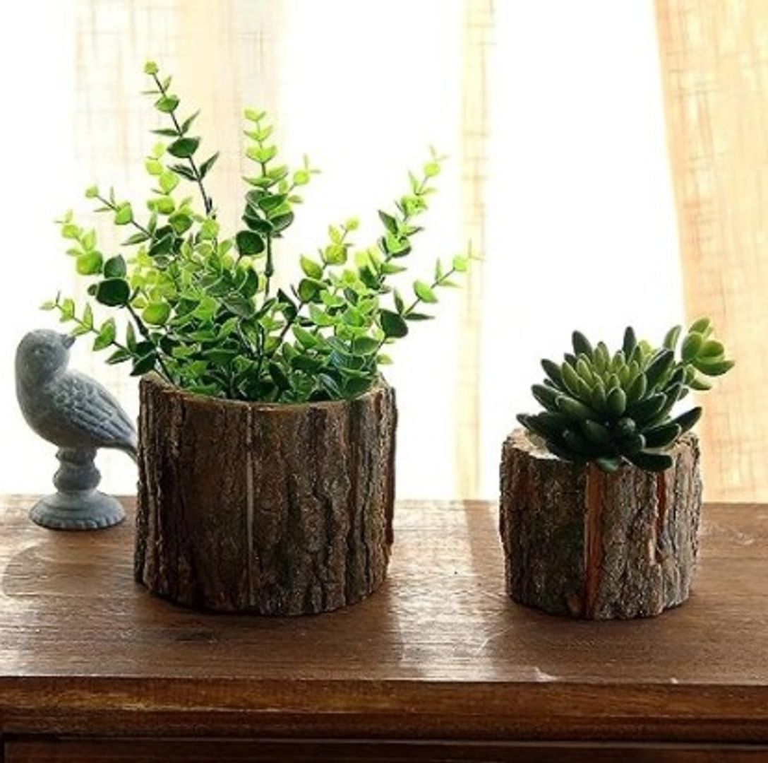 BASE TRONCO DE MADERA HUECA
