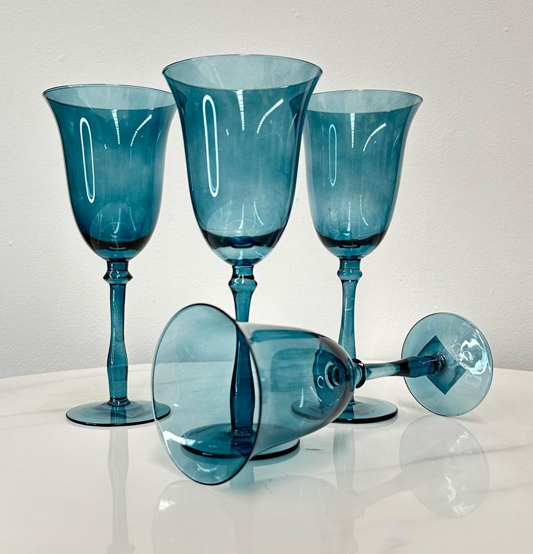 copa DE CRISTAL LISA AZUL