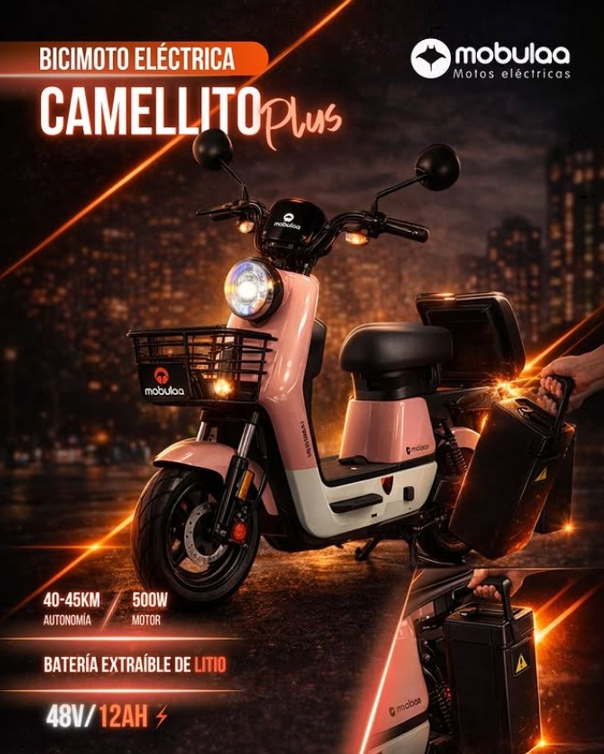 BICIMOTO ELECTRICA - MOBULAA CAMELLITO PLUS EB-20