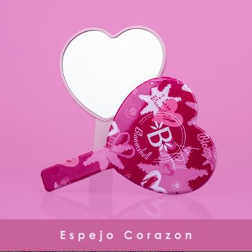 Imagen del producto 821A- ESPEJO DE MANO CORAZON TROPICAL