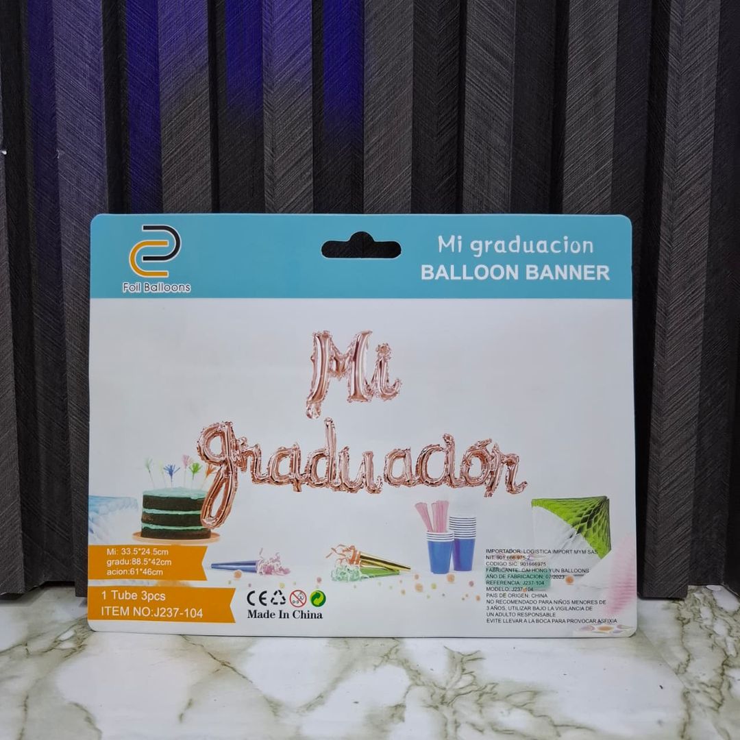 LETRERO CURSIVO MI GRADUACIÓN 