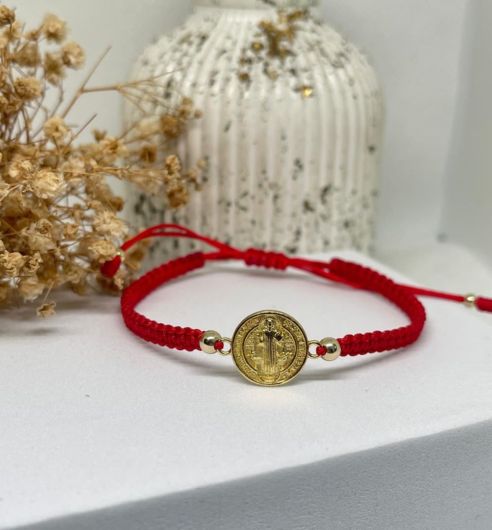 Pulsera tejida san benito balin 4mm liso