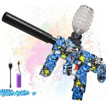 JUGUETE PISTOLA AMETRALLADORA MP7 HIDROGEL CAMUFLADA - imagen 1