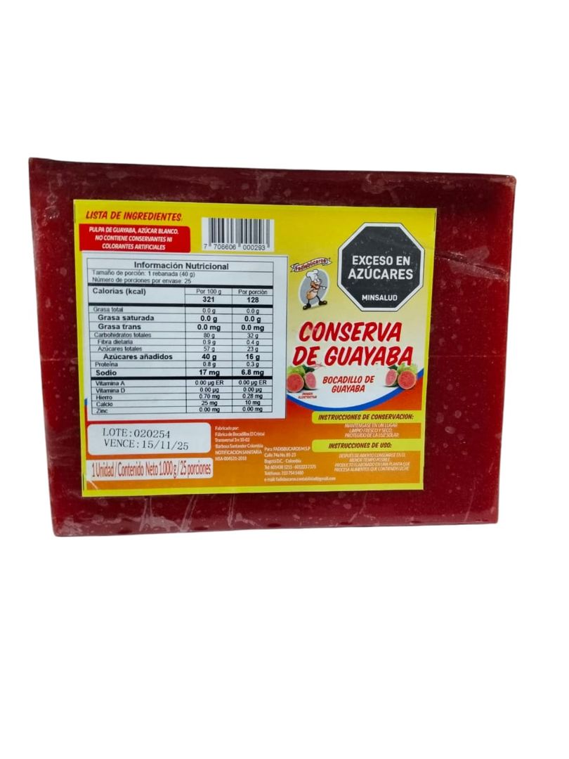 BOCADILLO CONSERVA FADISBUCAROS*900G