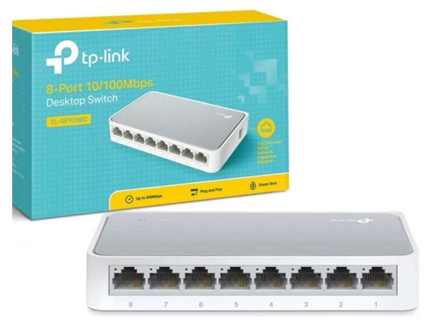 Switch de Red TP-Link 8 puertos