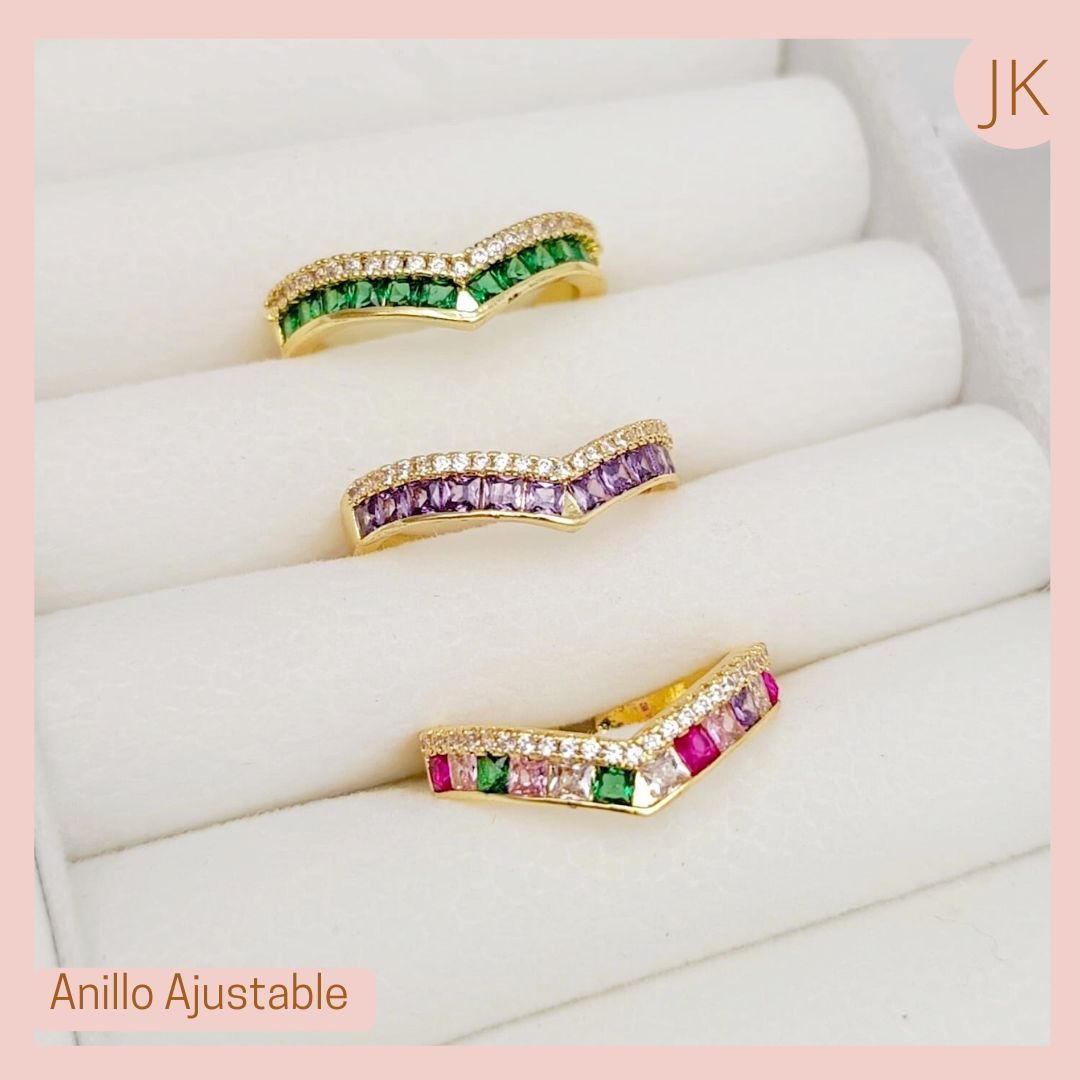 Anillo Rodio Circonado