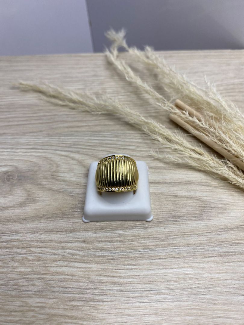 Anillo dorado chunky, covergold 