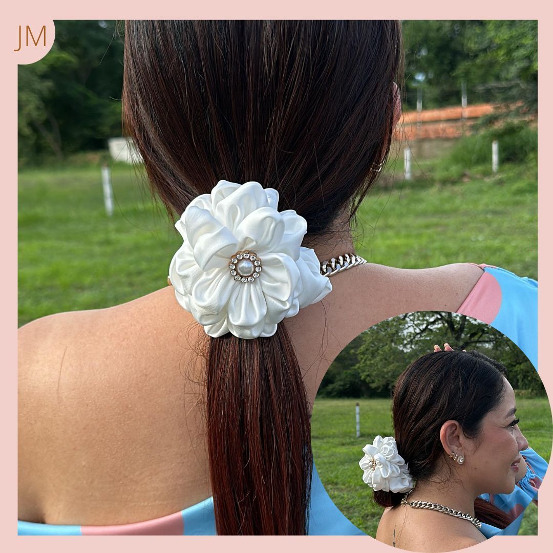 Scrunchie Exclusivo Flower Talla M 