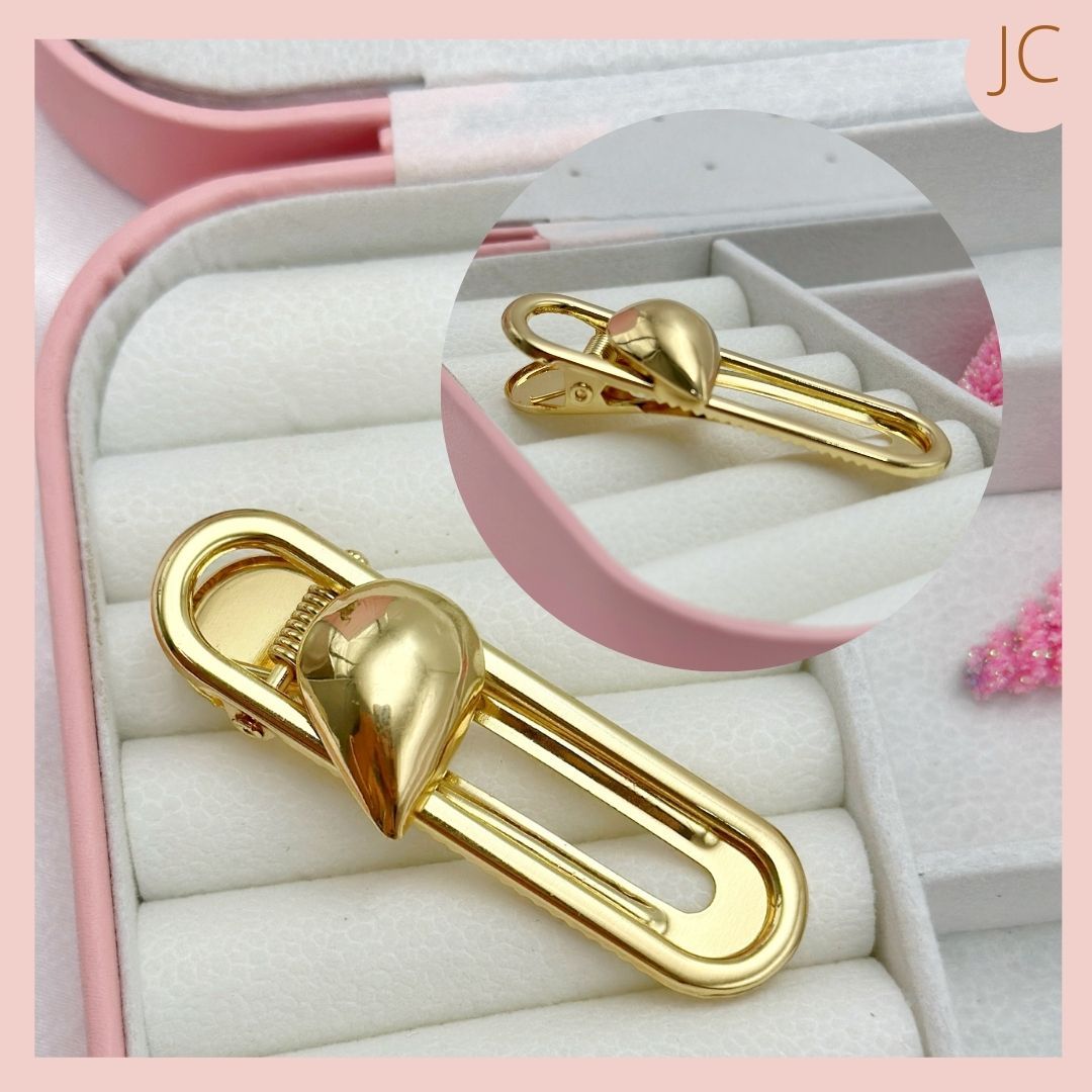 Hebilla Gota tipo Gancho Dorada