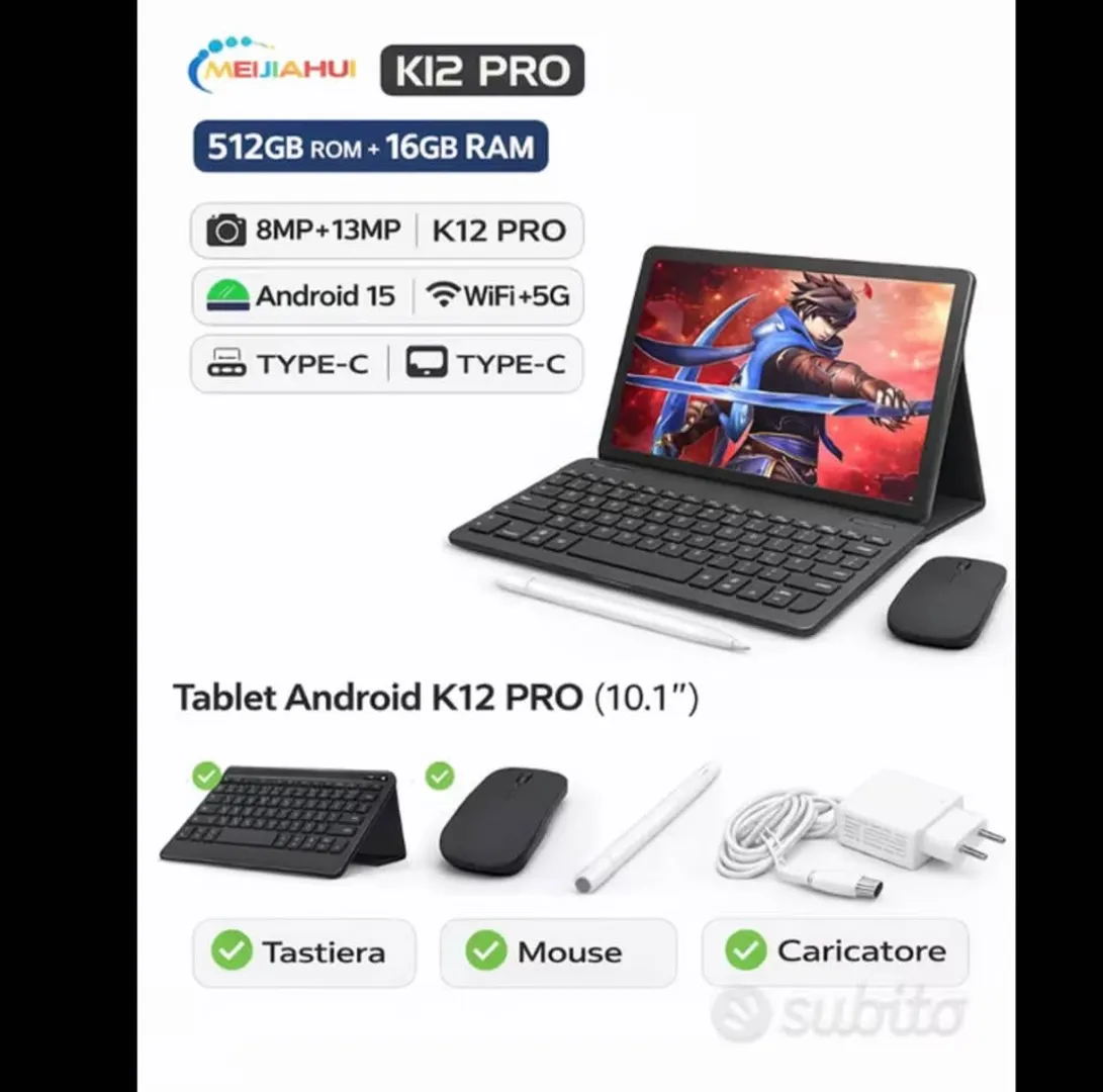 TABLET MEIJIAHUI K12 PRO - SOLO WIFY