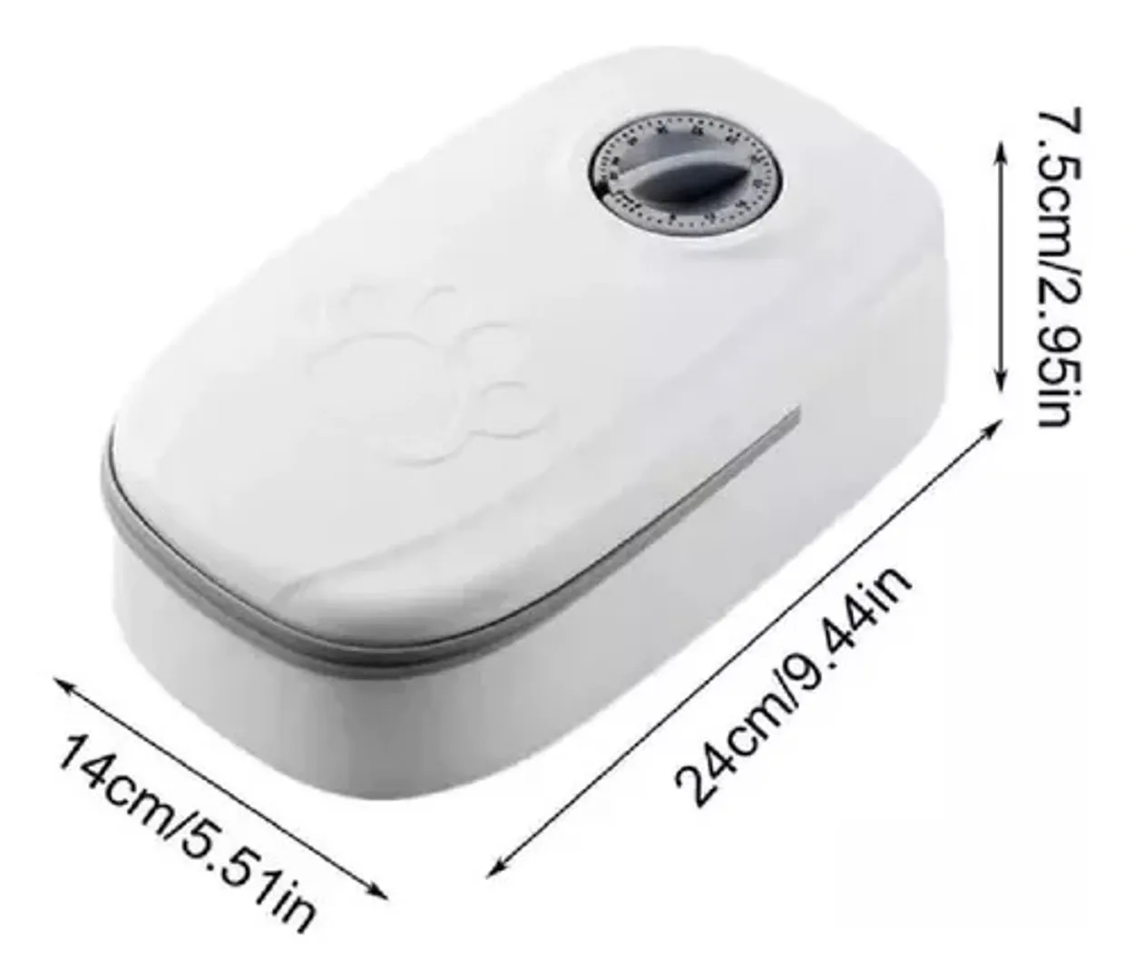 COMEDERO DOBLE CON TEMPORIZADOR DE APERTURA ALIMENTO