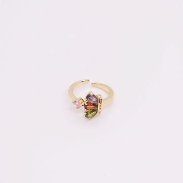 Imagen del producto ANILLO FALANGE CORONA AJUSTABLE RODINADO