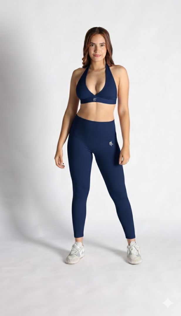  Leggings sin costura delantera tiro alto Lycra