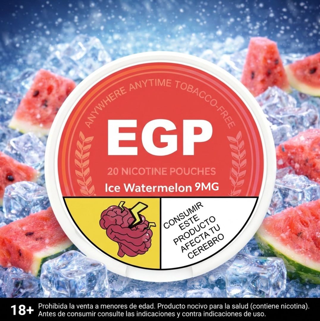 Egp Ice Watermelon 9mg - Parches De Nicotina, Nicotine Pouches