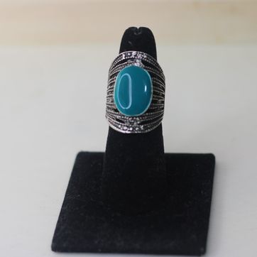 Imagen del producto ANILLO TURQUESA LINEAS