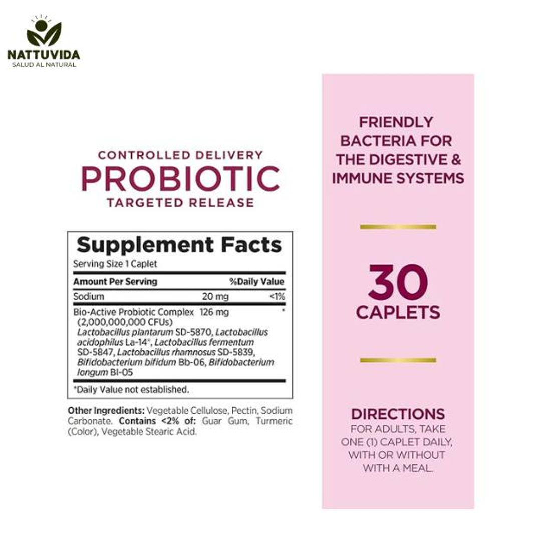 Probiotico Liberacion Controlada Natures Bounty