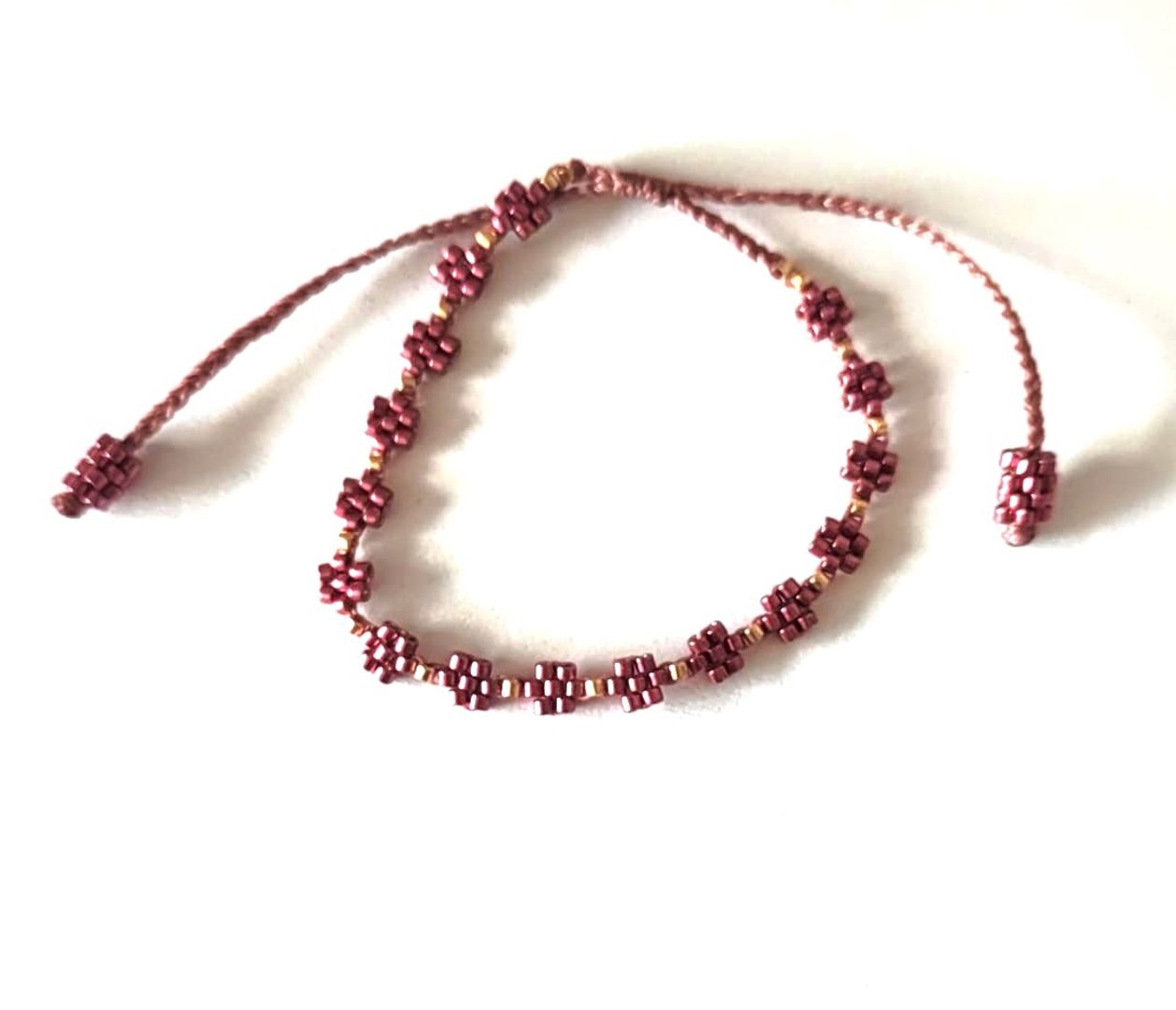Pulsera Duo Flor Mini Miyuki
