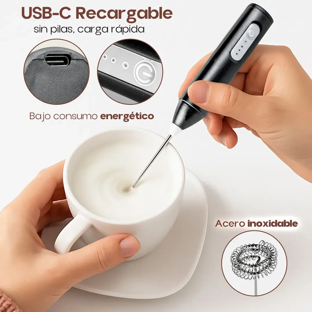 ESPUMADOR DE LECHE INALÁMBRICO