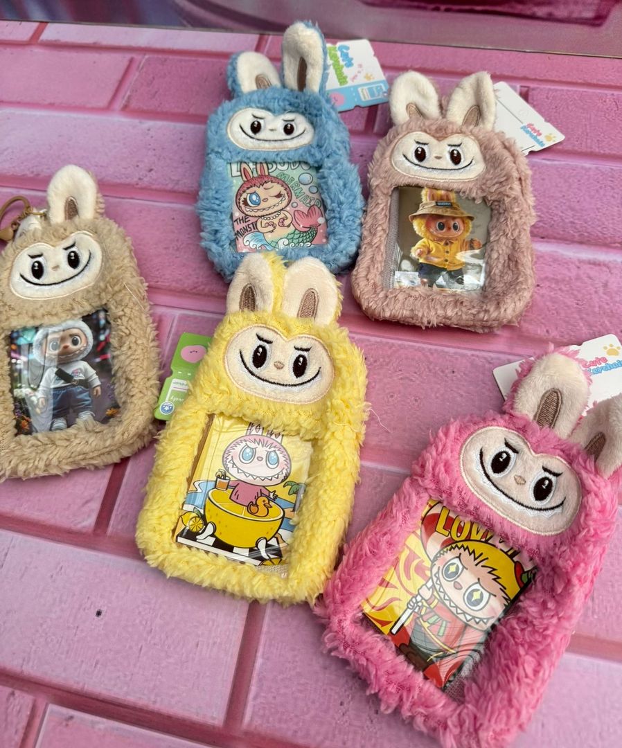 Portacarnet peluche labubu 