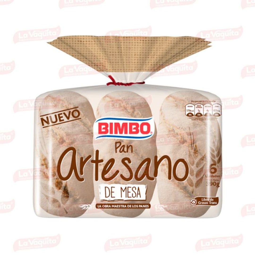 PAN ARTESANO MESA*6 BIMBO