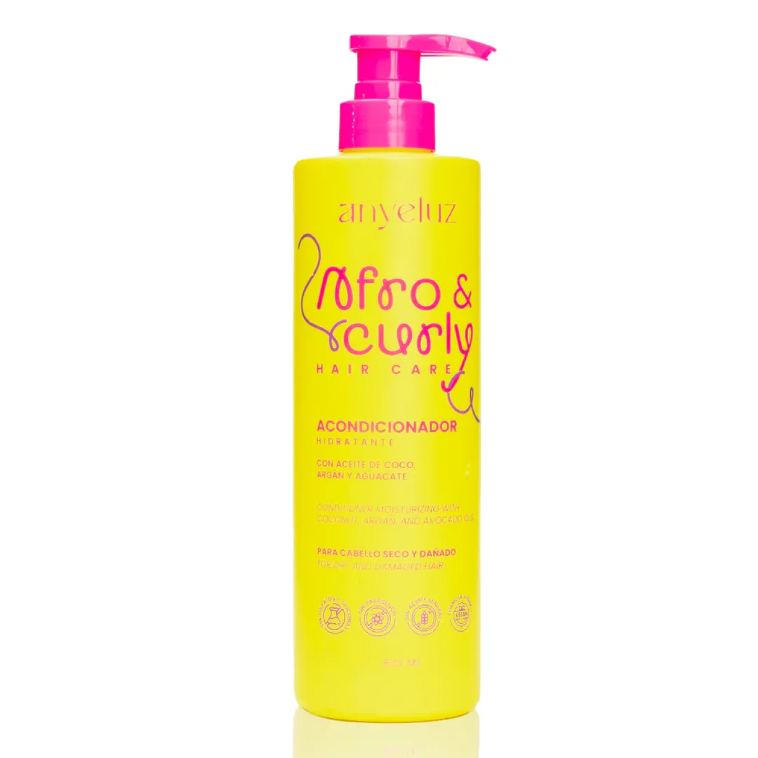 ACONDICIONADOR HIDRATANTE AFRO Y CURLY 600ML ANYELUZ