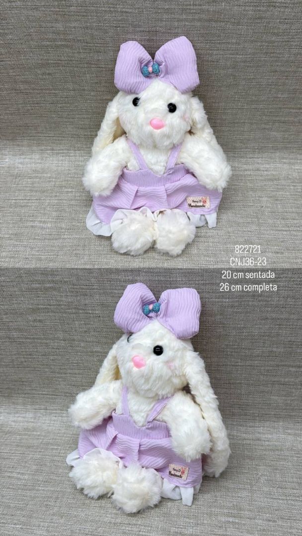 CONEJITA CON VESTIDO DE 20 CM
