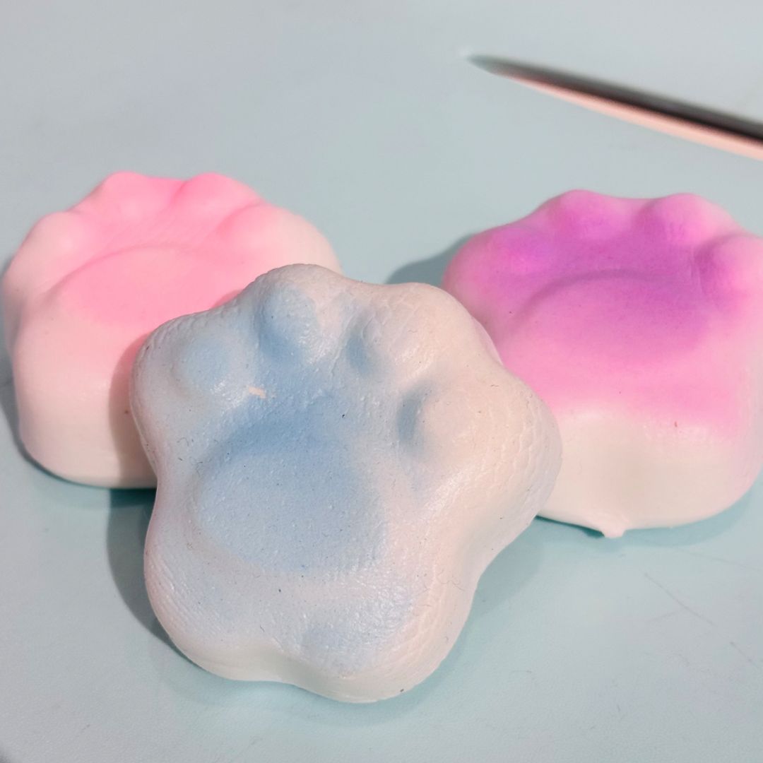 Squishy textura masmelo huella 