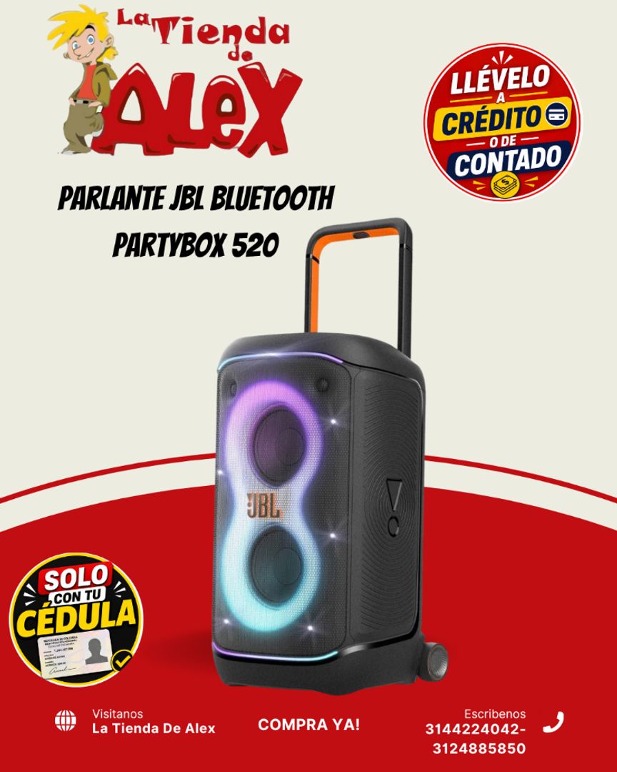 Parlante JBL Bluetooth Partybox 520