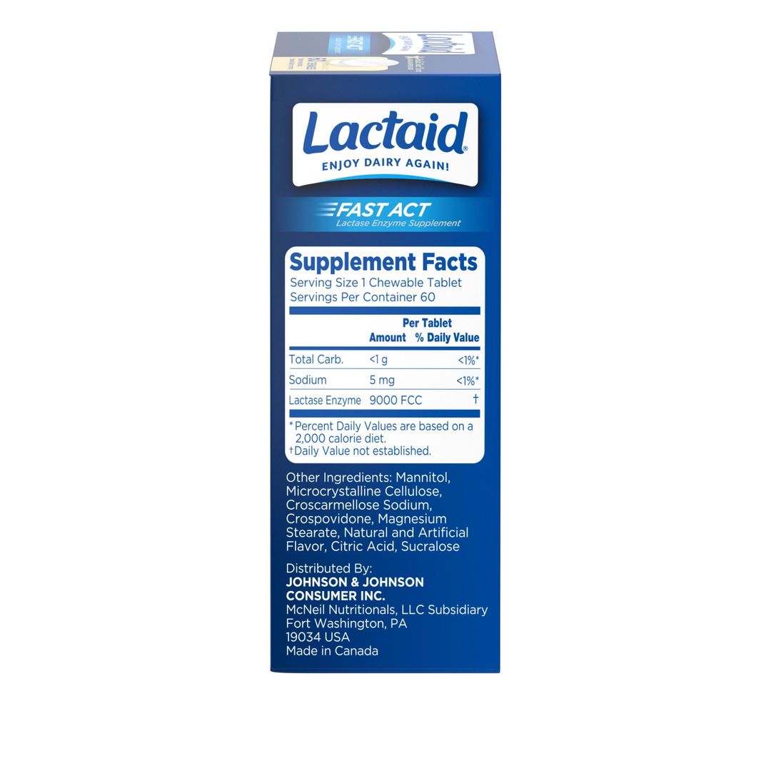 LACTAID Suplemento Para Intolerantes a Lactosa x60
