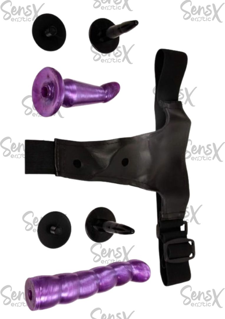 Sex Products Tiny Bullet Vibrador correa en arnés doble Strapon pantalones