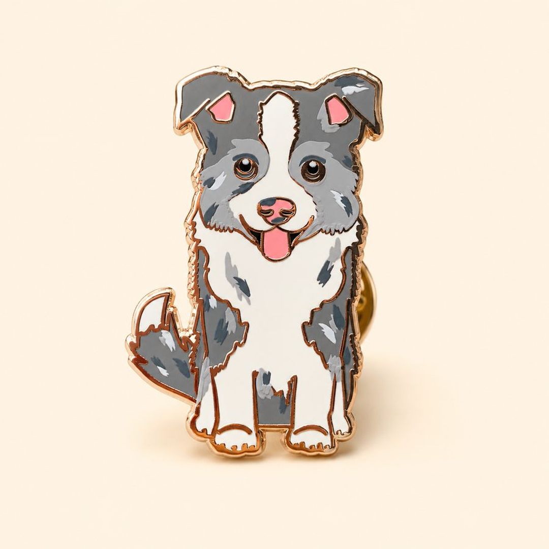 PIN BORDER COLLIE MERLE