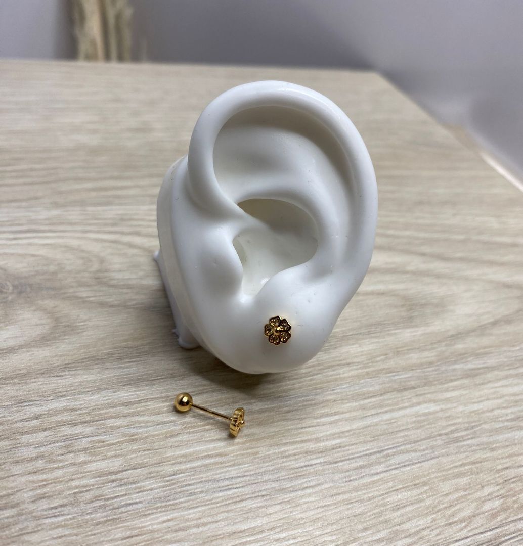 Topo de seguridad, flor piedra blanca, covergold