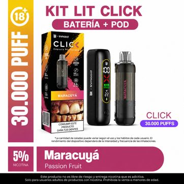 Imagen del producto Kit Lit Click Maracuya 30.000 Puffs