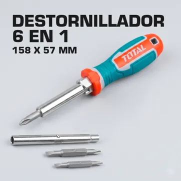 Imagen del producto DESTORNILLADOR 6 EN 1    158 X 57 MM 