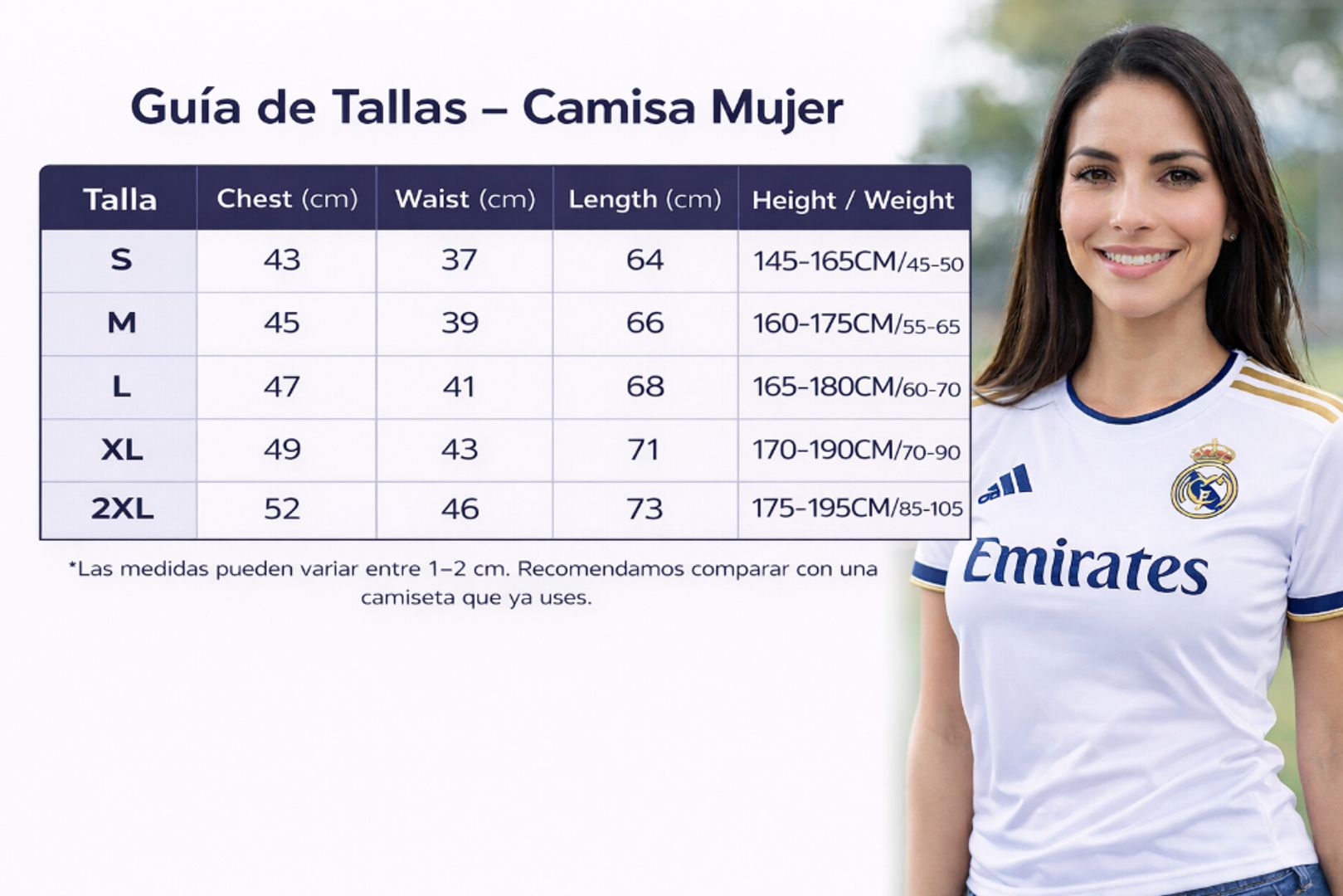 Real Madrid Visita Fan Mujer 2025-26 