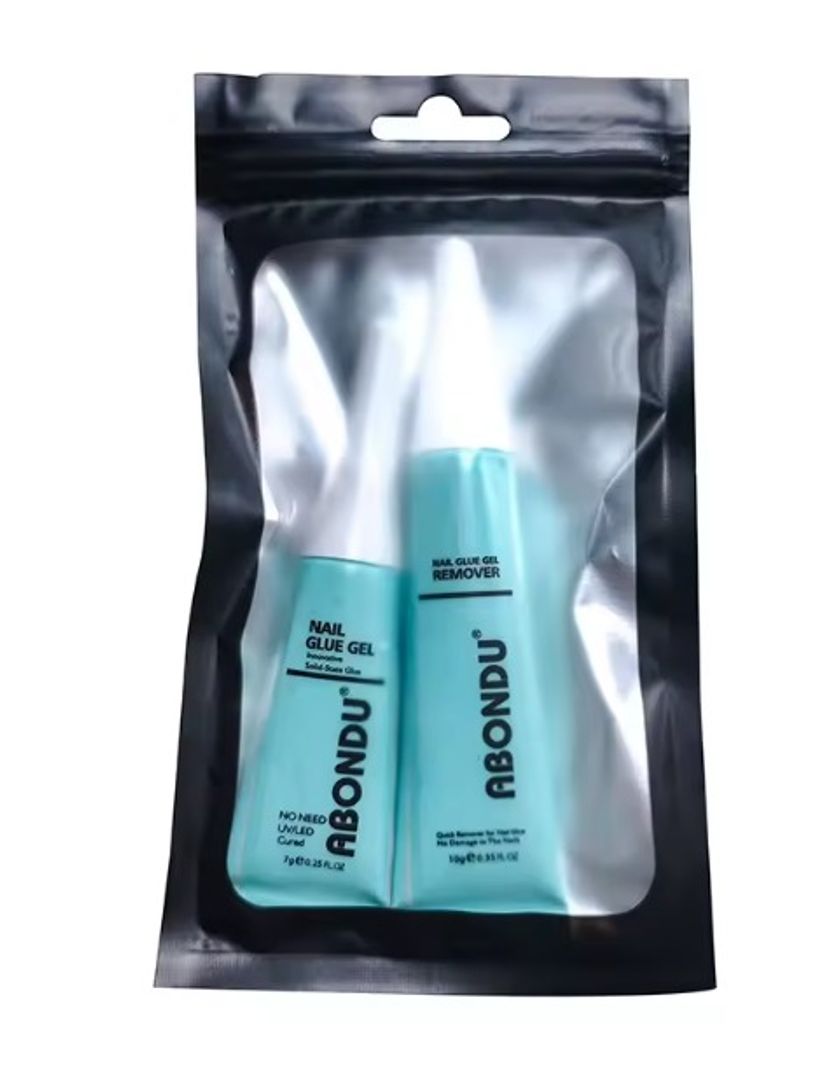 Pegamento y Removedor de uñas Abondu