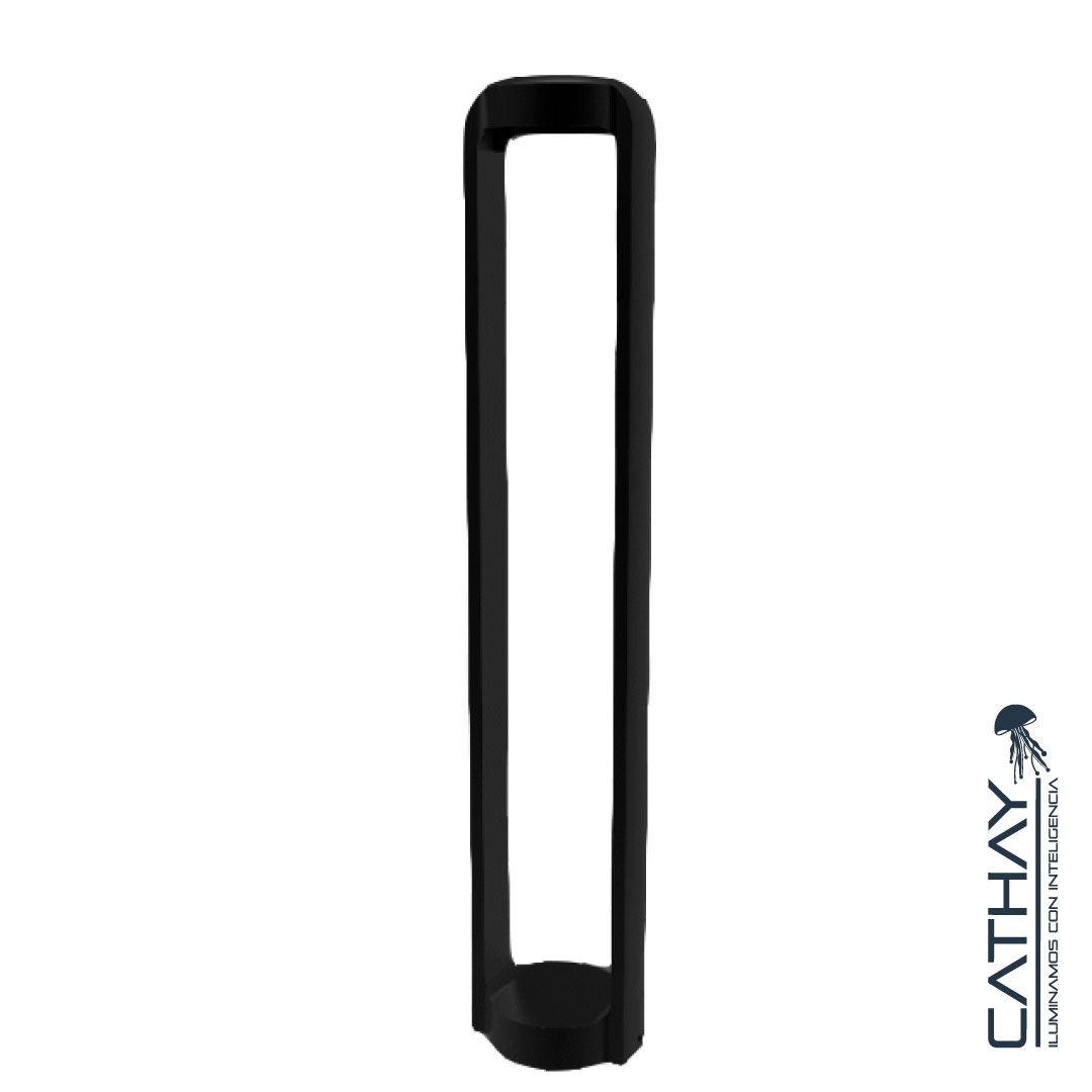 BOLARDO DE EXTERIOR CHASIS NEGRO 
