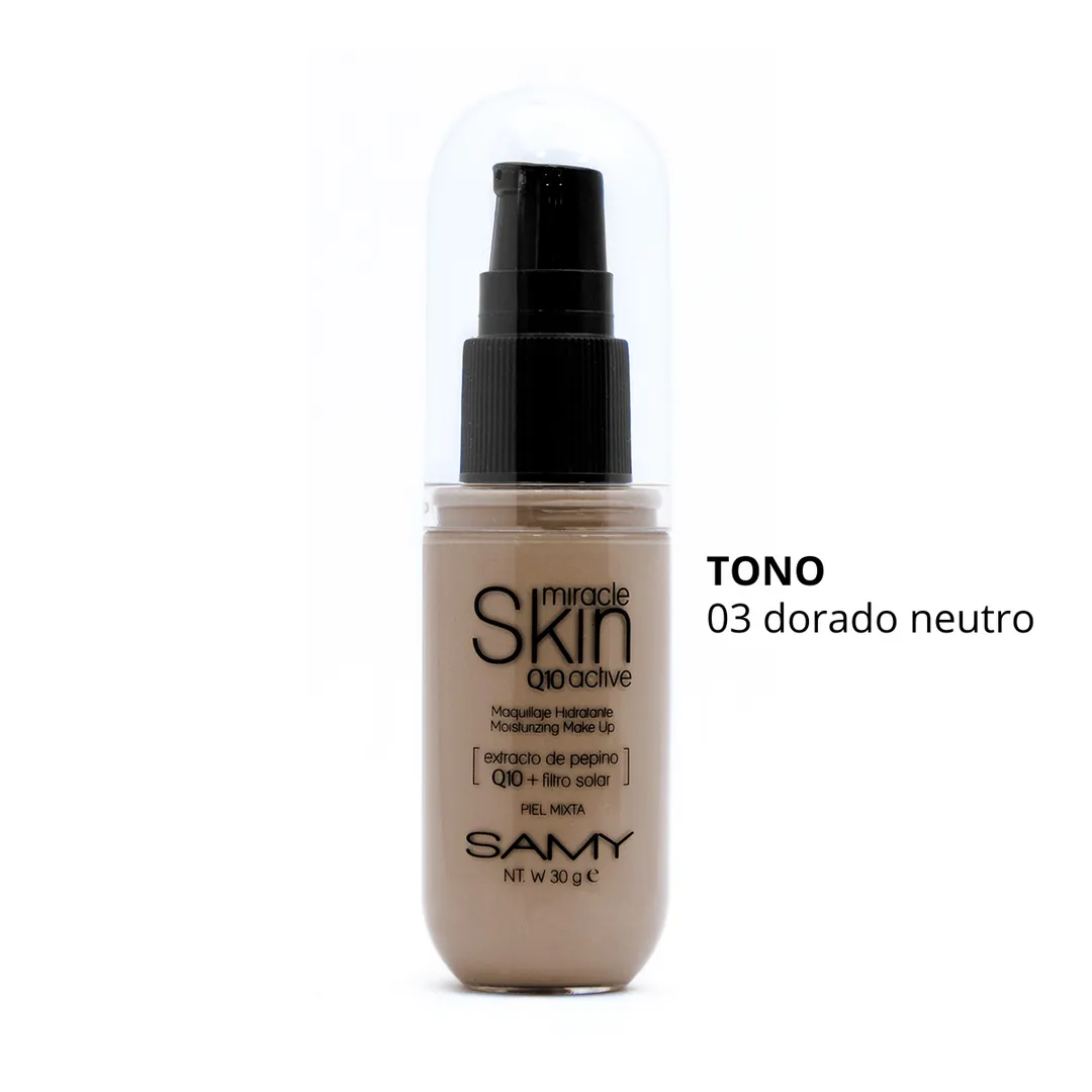 MAQUILLAJE HIDRATANTE BASE LIQUIDA SAMY