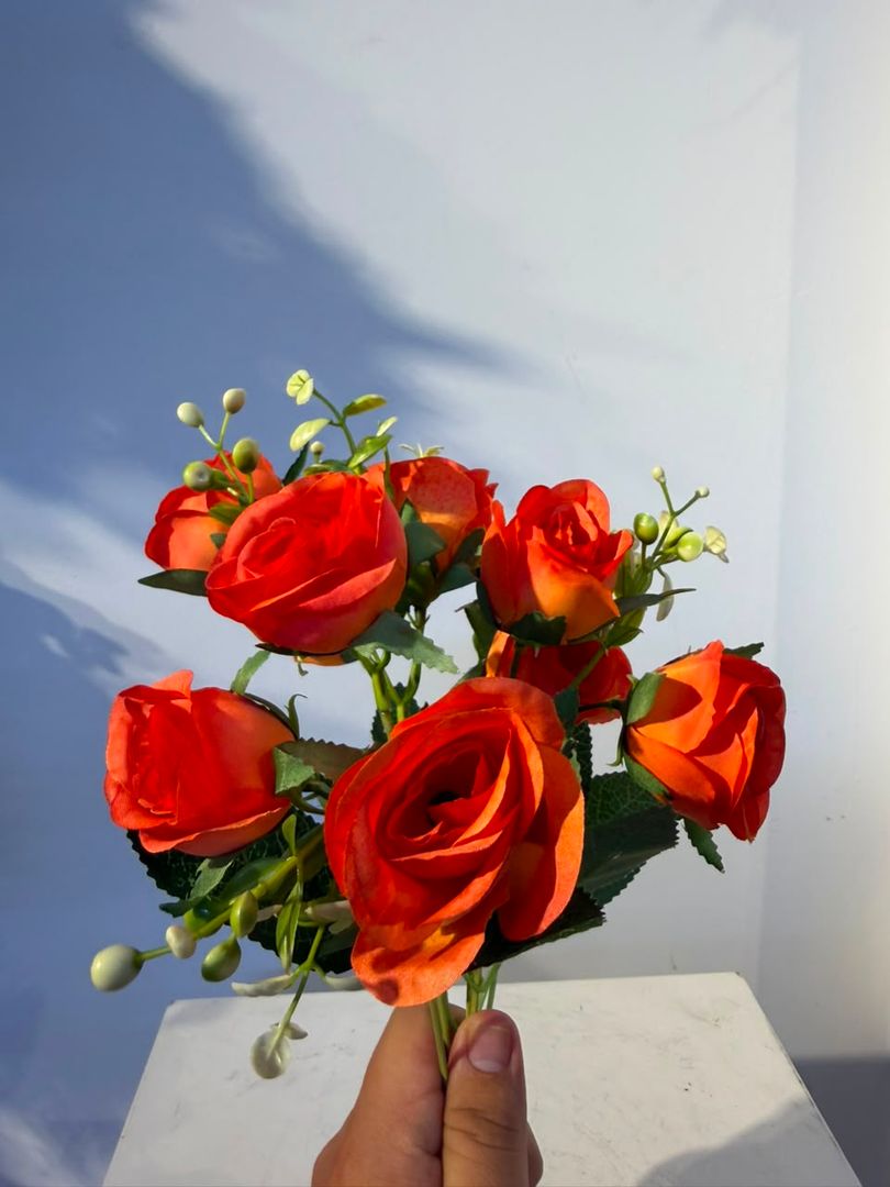 MINI ROSA X 5 NARANJA