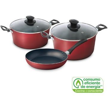 BATERIA 5PZ TV ANTI ADHERENTE JUST COOK ILKO - imagen 2