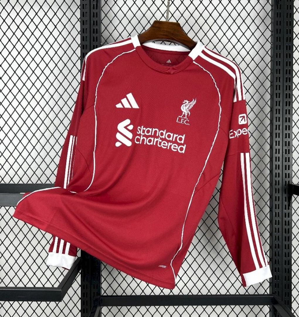 Liverpool Casa - Visita - Tercera Player Manga Larga 2025-26 