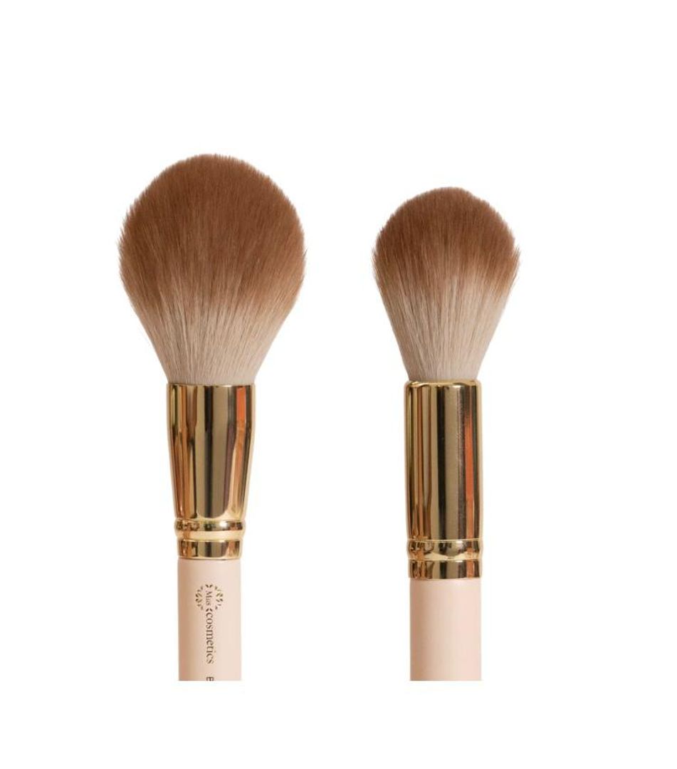 BROCHA DOBLE PARA POLVO Y RUBOR MIIS COSMETICS