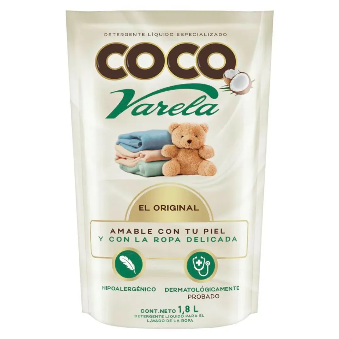DETERGENTE LIQUIDO COCO VARELA DOYPACK X 1.8 LITROS